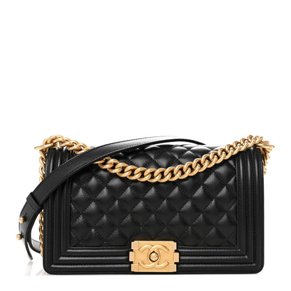 Chanel Caviar Quilted Medium Boy Flap Black 1 of 11