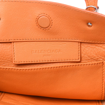 Balenciaga Calfskin Papier Mini A4 Zip Around Tote Orange 6 of 11