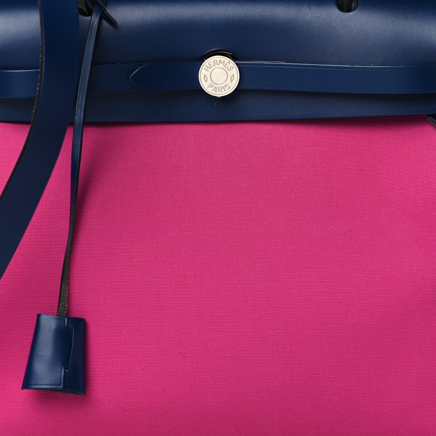 Hermes Vache Hunter Toile Herbag Zip 31 PM Magnolia Bleu Saphir 8 of 12