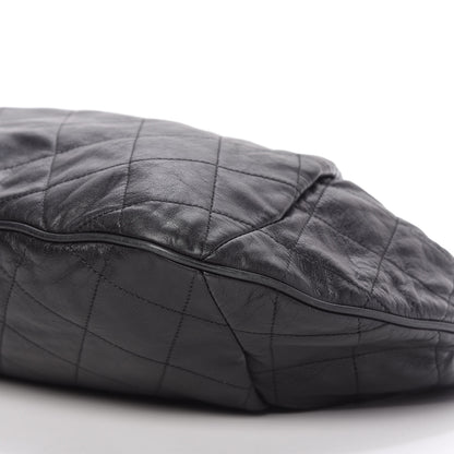 Chanel Calfskin Coco Pleats Hobo Black 7 of 10