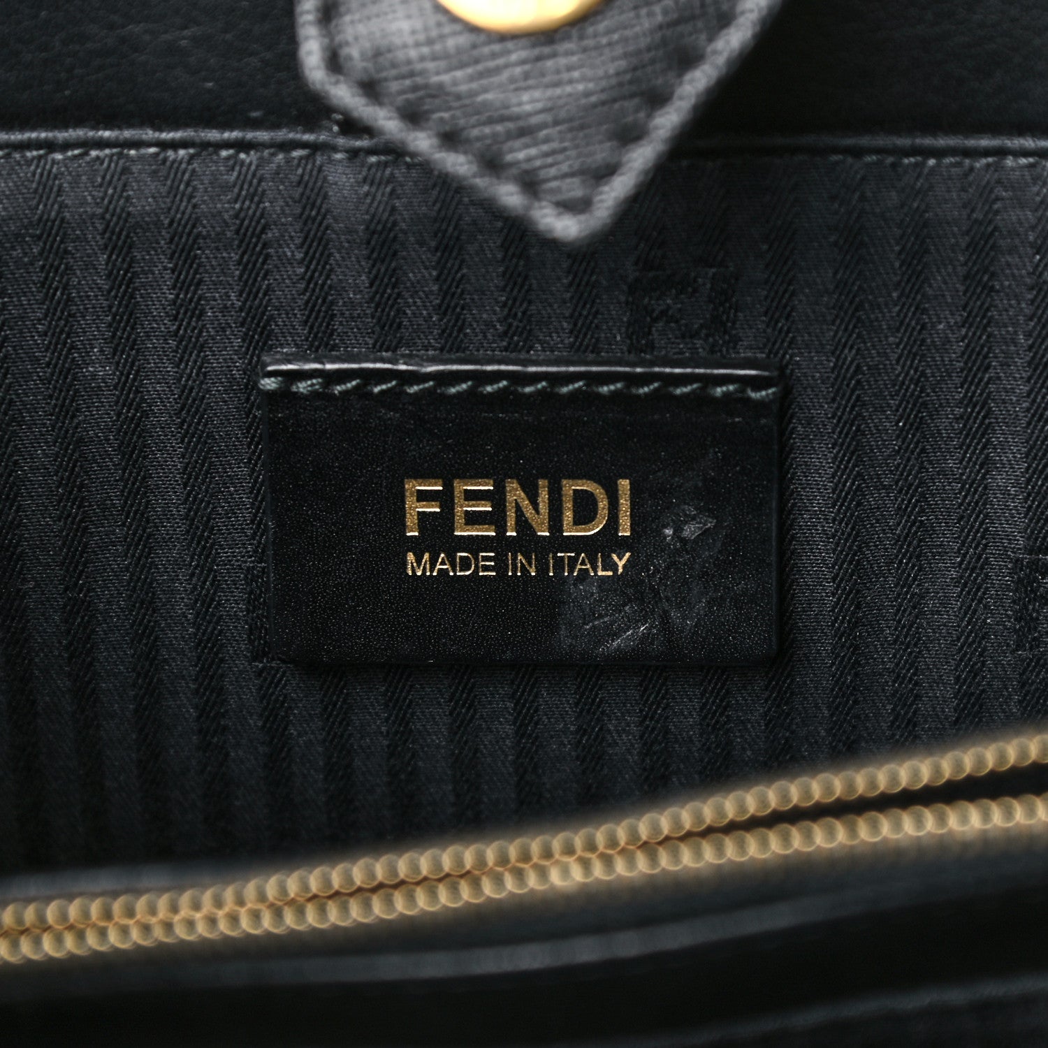 Fendi Vitello Elite Petite 2Jours Tote Black 6 of 13