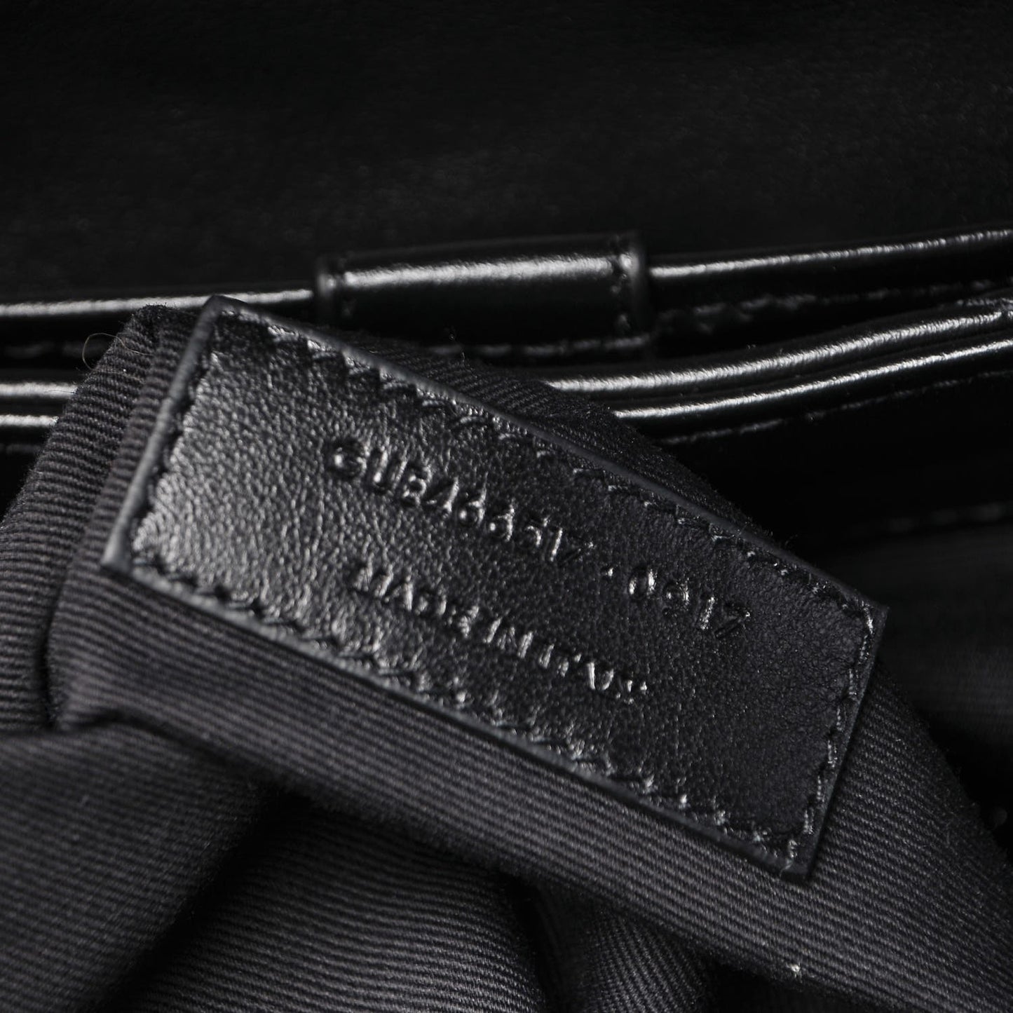 Calfskin Y Quilted Monogram Medium Loulou Backpack Black