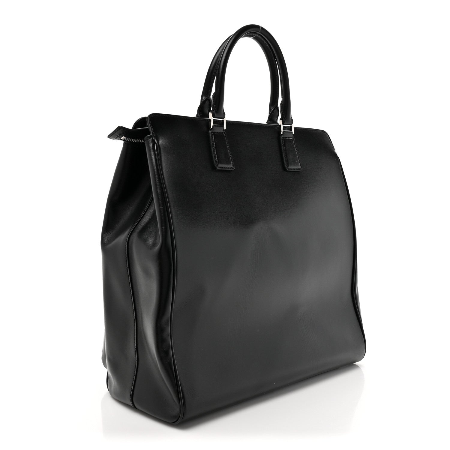 Versace Calfskin Cargo Tote Black 3 of 9