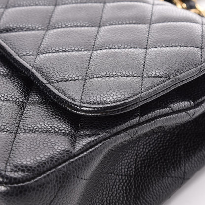 Chanel Caviar Quilted Jumbo Double Flap Black 12 of 19