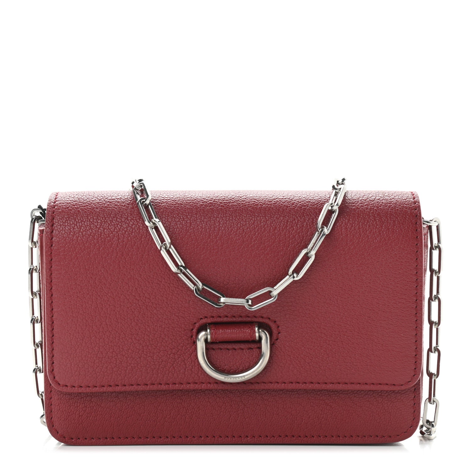 Burberry Hayes Goatskin D-Ring Mini Bag Crimson 1 of 10