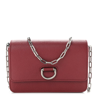 Burberry Hayes Goatskin D-Ring Mini Bag Crimson 1 of 10
