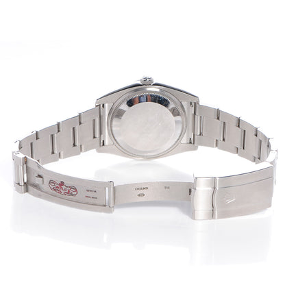 Rolex Stainless Steel 34mm Air King Watch White Roman 114200 3 of 8