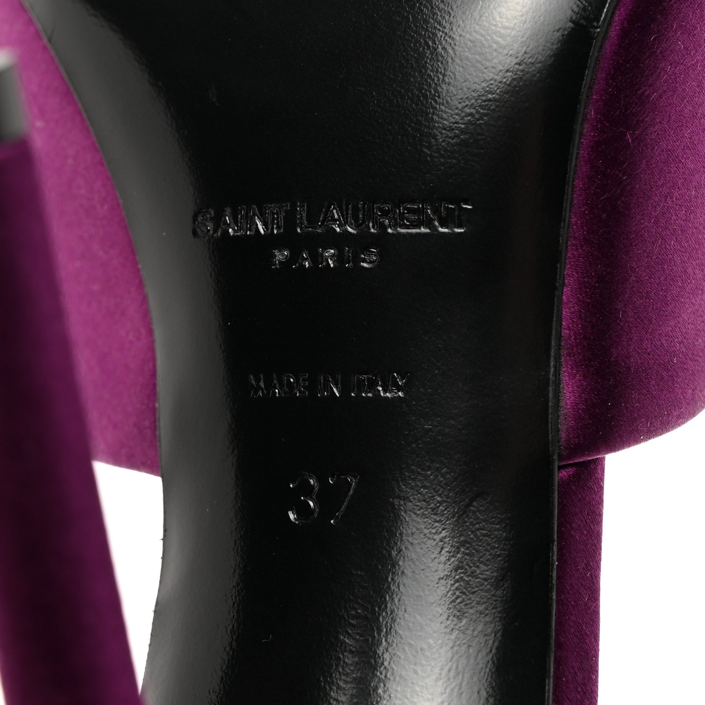 Satin Goldie Mule Sandal 37 Cyclamen