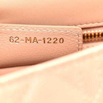 Christian Dior Calfskin Cannage Small Caro Bag Rose De Vents 7 of 11