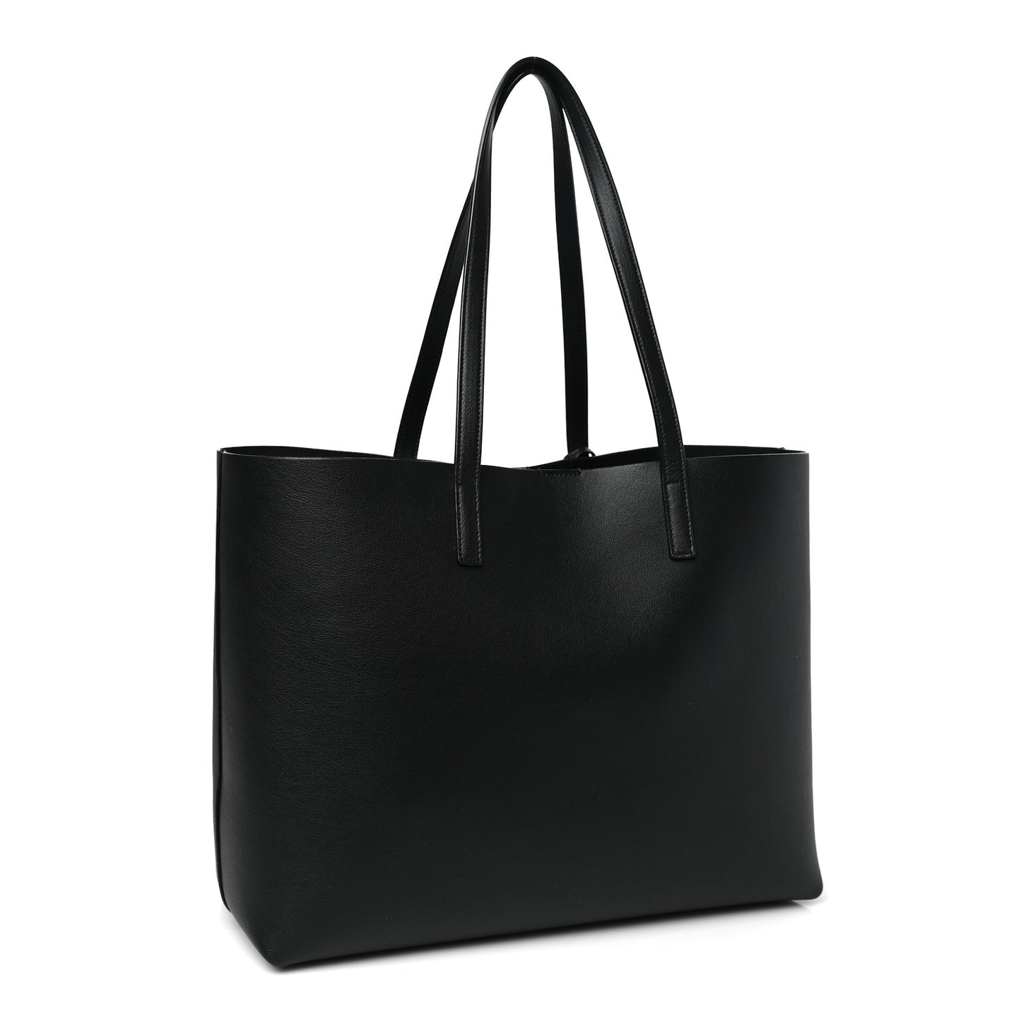 Calfskin Large Shopping Tote Black