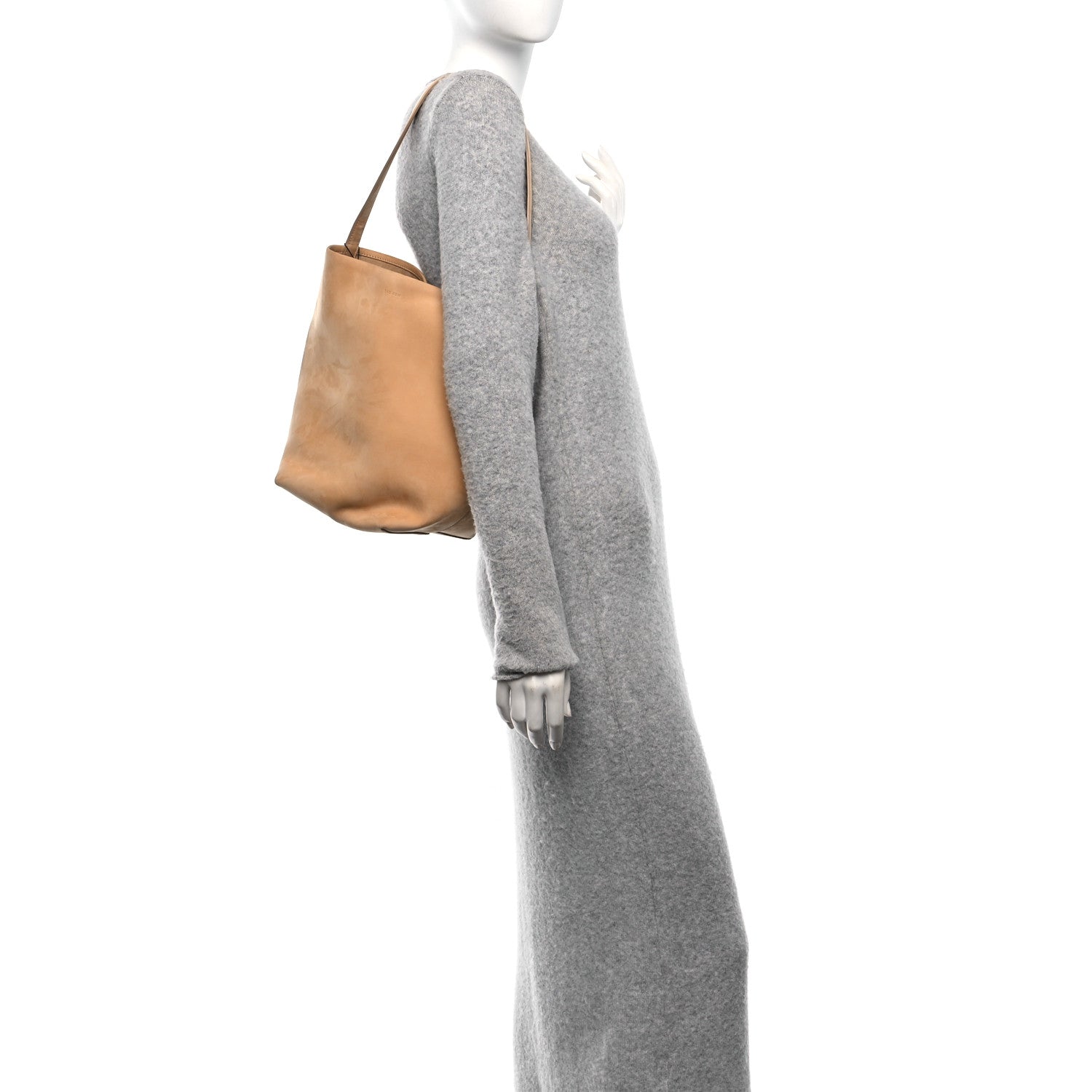 The Row Nubuck Medium N/S Park Tote Croissant 2 of 10