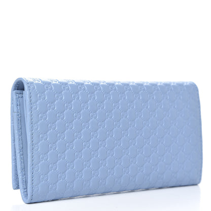 Gucci Soft Microguccissima Continental Wallet Mineral Blue 3 of 10