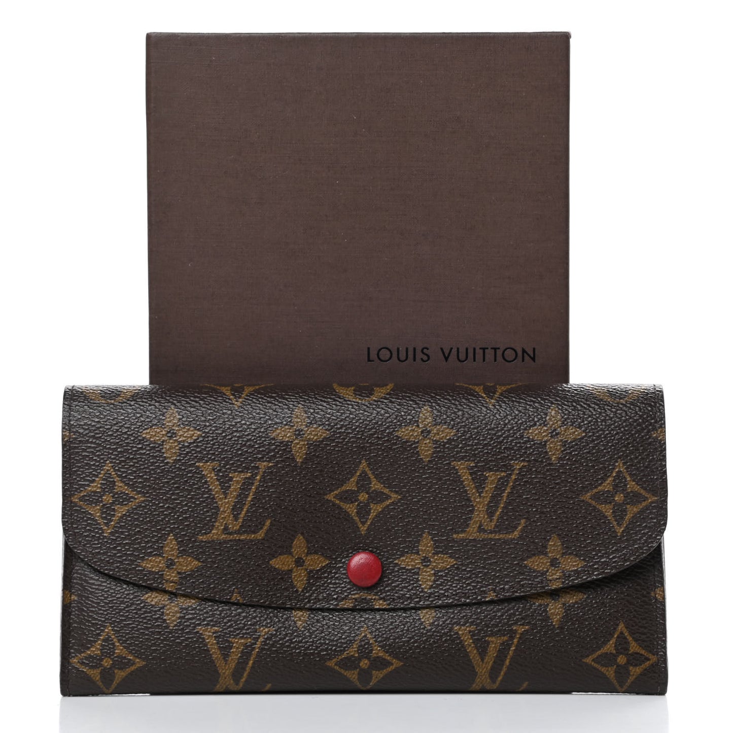 Monogram Emilie Wallet Red