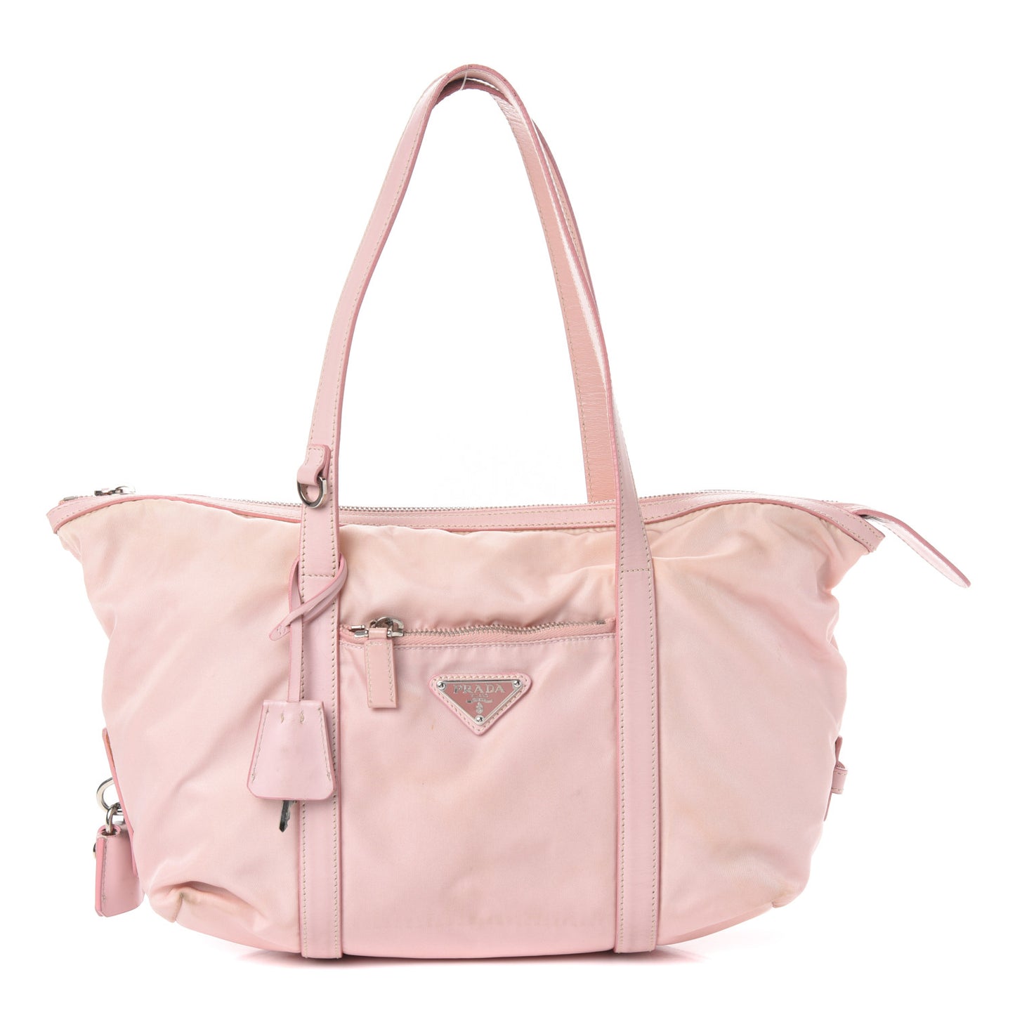 Tessuto Nylon Shopping Satchel Alabastro