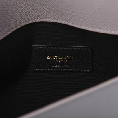 Saint Laurent Grain De Poudre Uptown Pouch Dark Beige 8 of 10