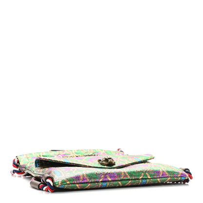 Gucci Brocade Animalier Bow Drawstring Backpack Multicolor 4 of 10