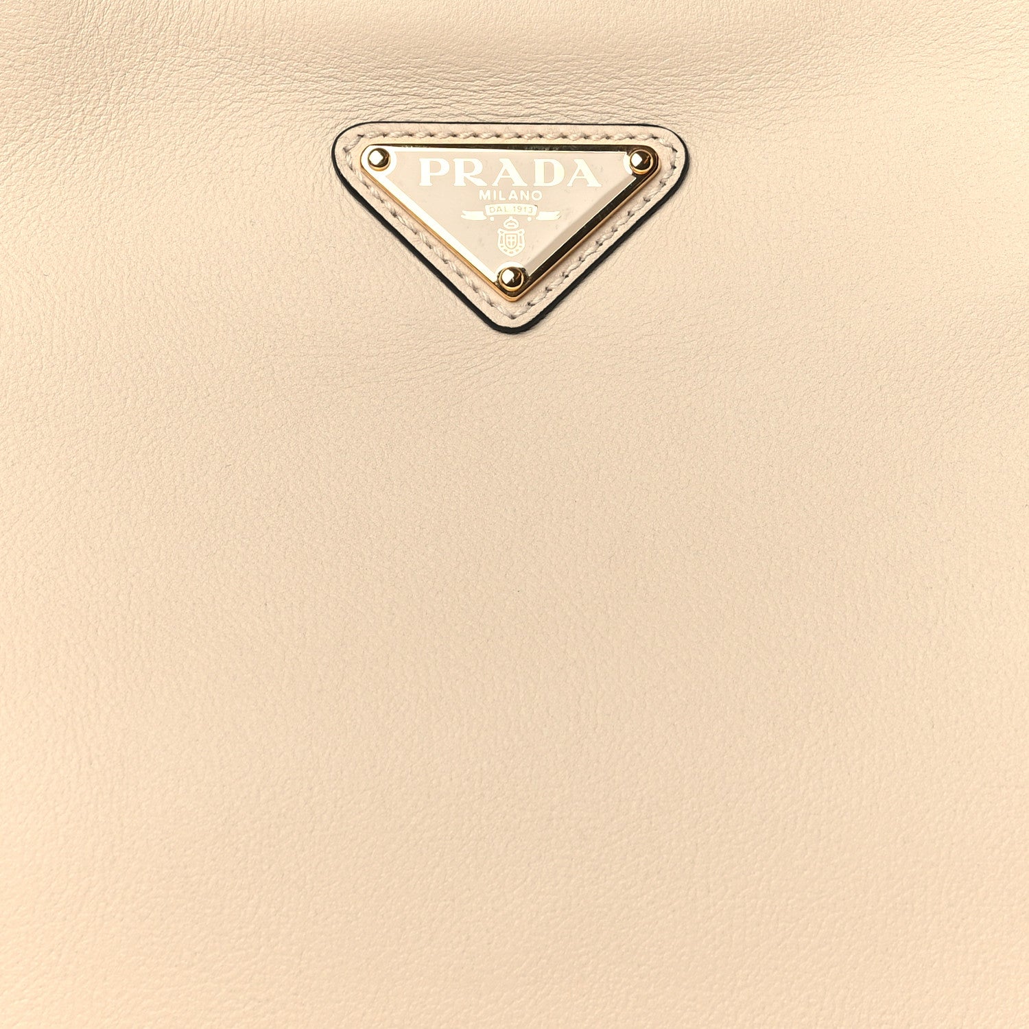 Prada Soft Calfskin Large Aimée Shoulder Bag Travertine 7 of 9