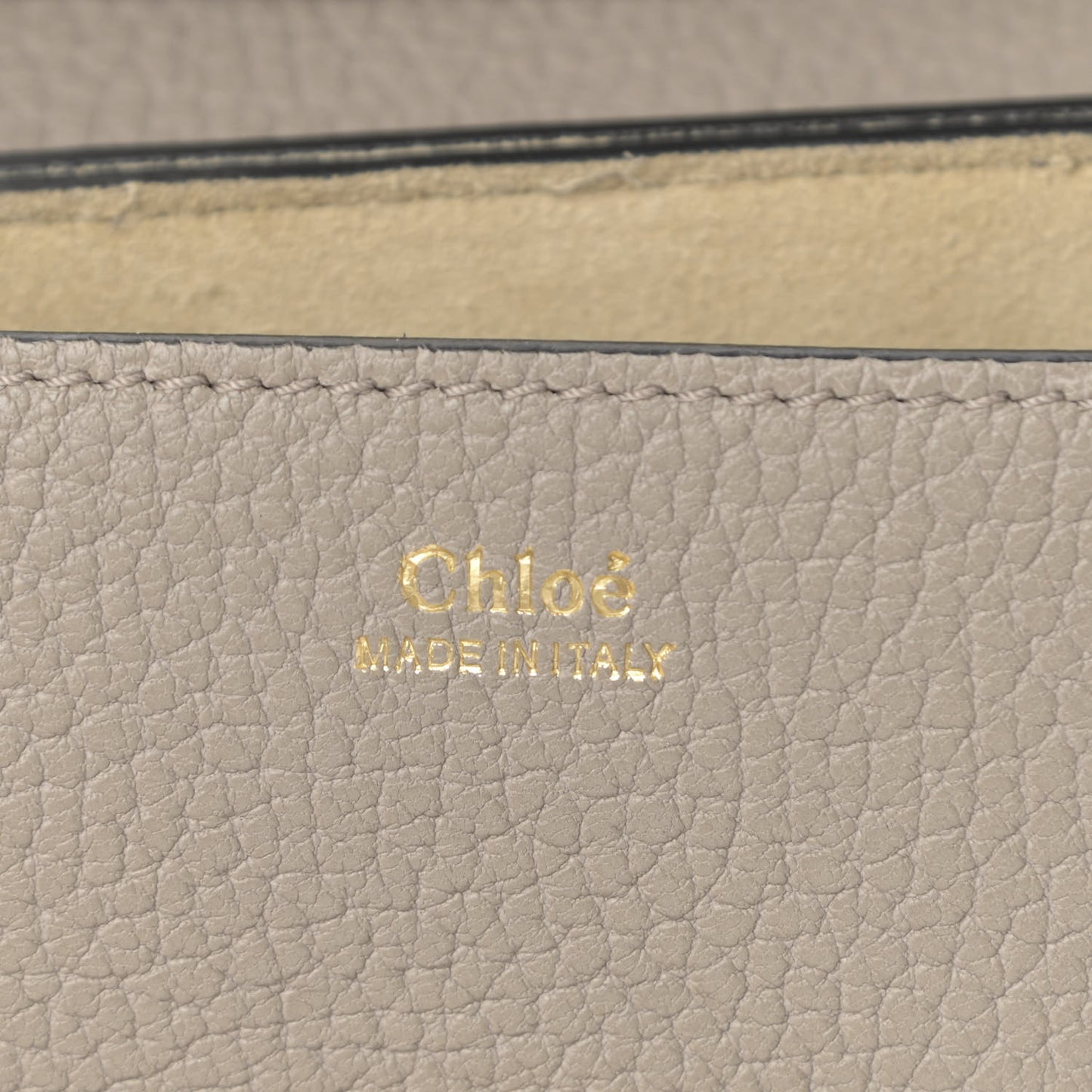 Grained Lambskin Mini Drew Shoulder Bag Motty Grey