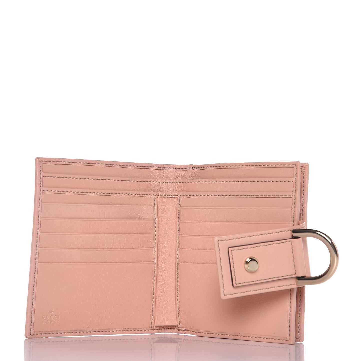 Guccissima New Abbey Compact Wallet Pink