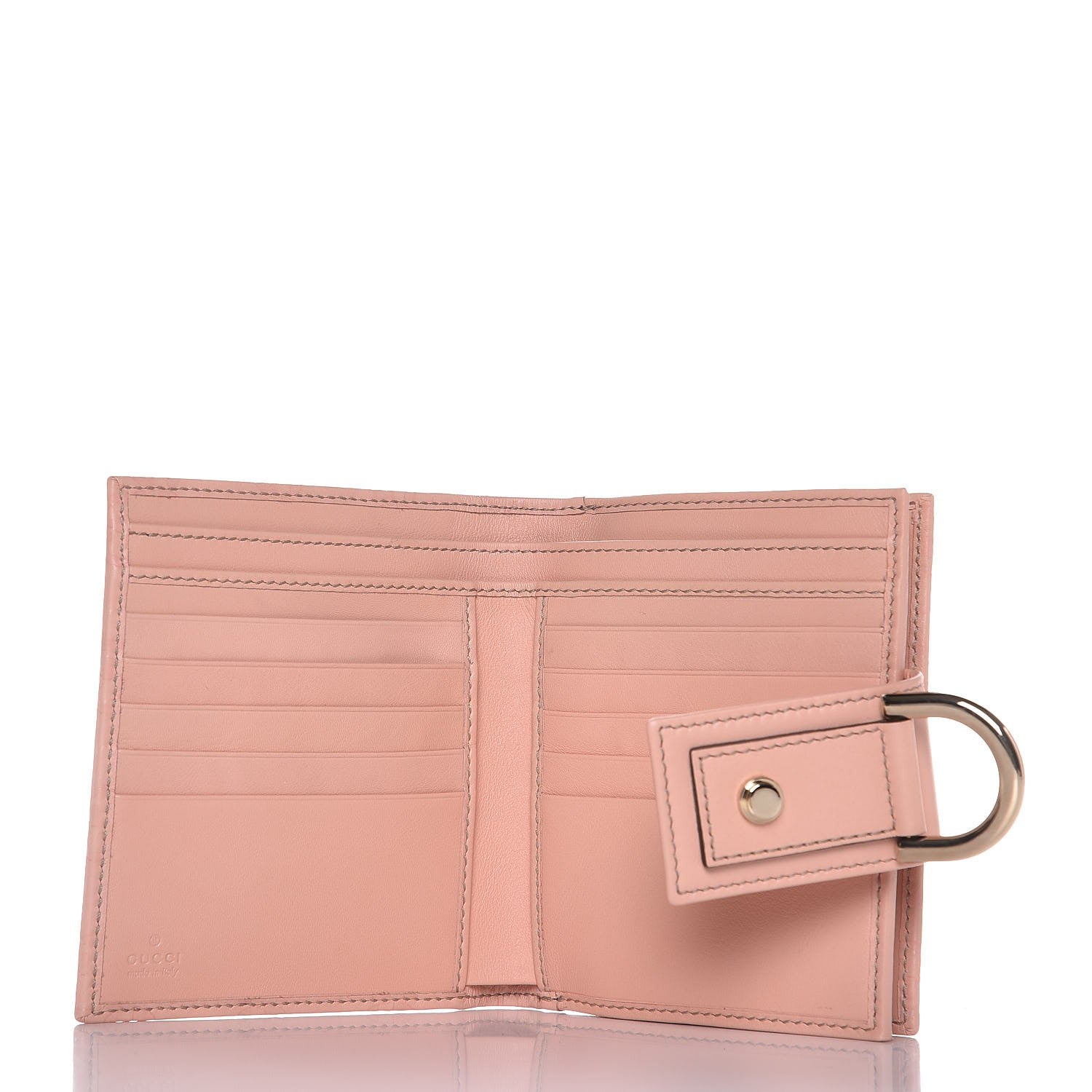 Gucci Guccissima New Abbey Compact Wallet Pink 5 of 8