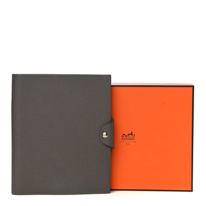 Hermes Togo Ulysse MM Notebook Cover Etain 14 of 14