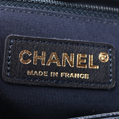 Chanel Caviar Quilted Large Boy Flap Blue 6 of 10