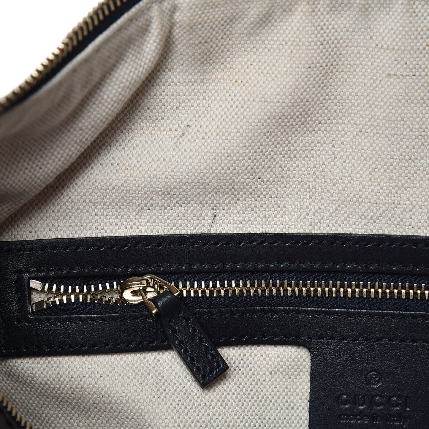 Monogram Selleria Calfskin Vintage Web Medium Boston Beige Blue