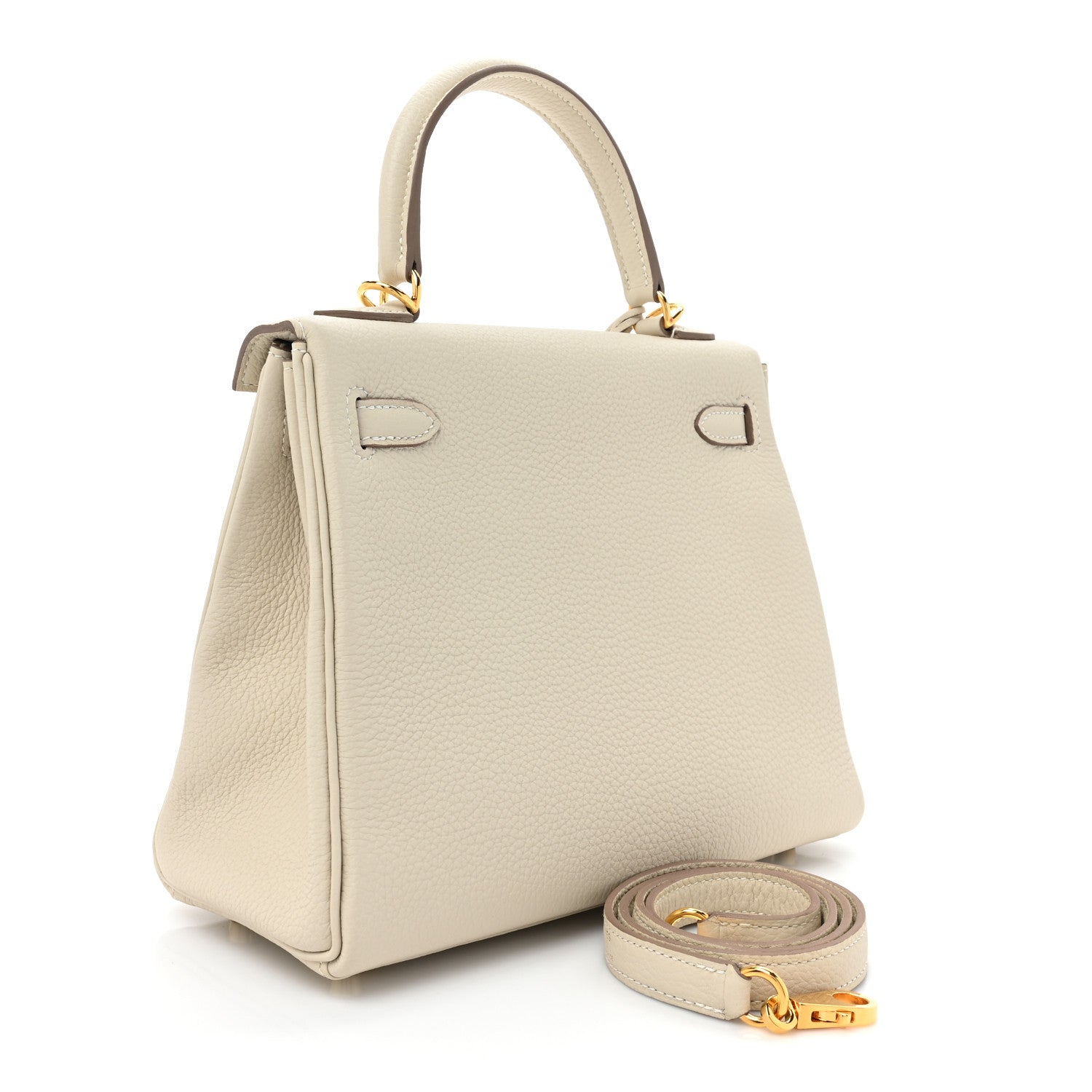 Hermes Togo Kelly Retourne 25 Craie 3 of 8