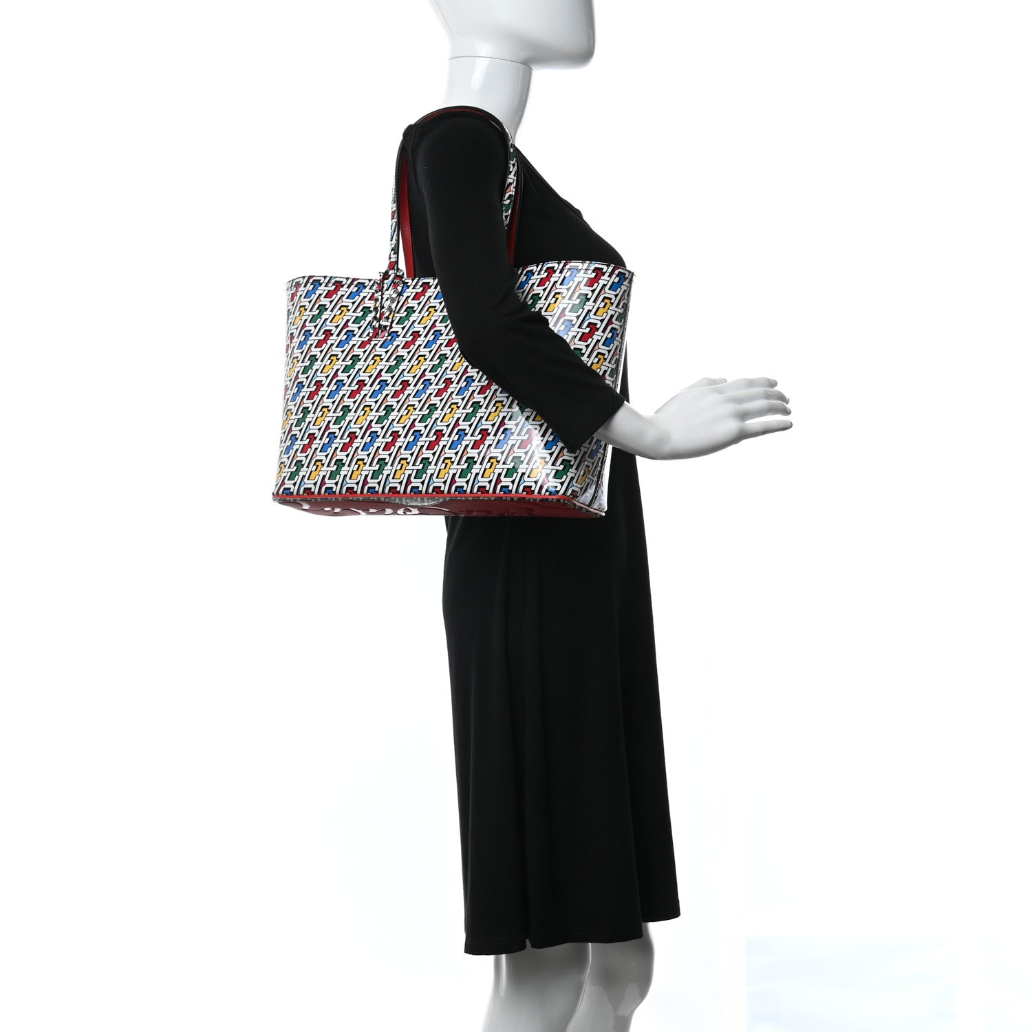 Christian Louboutin Patent Calfskin Small East West Cabata Tote Multicolor 2 of 9