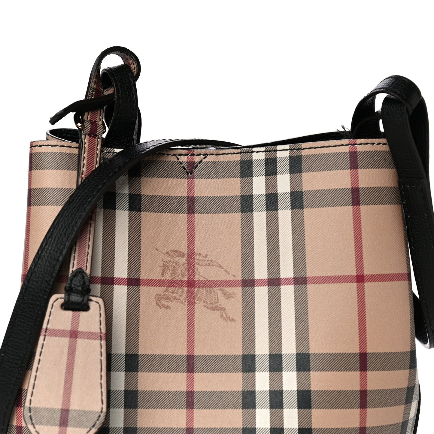 Haymarket Check Colours Small Lorne Bucket Crossbody Black