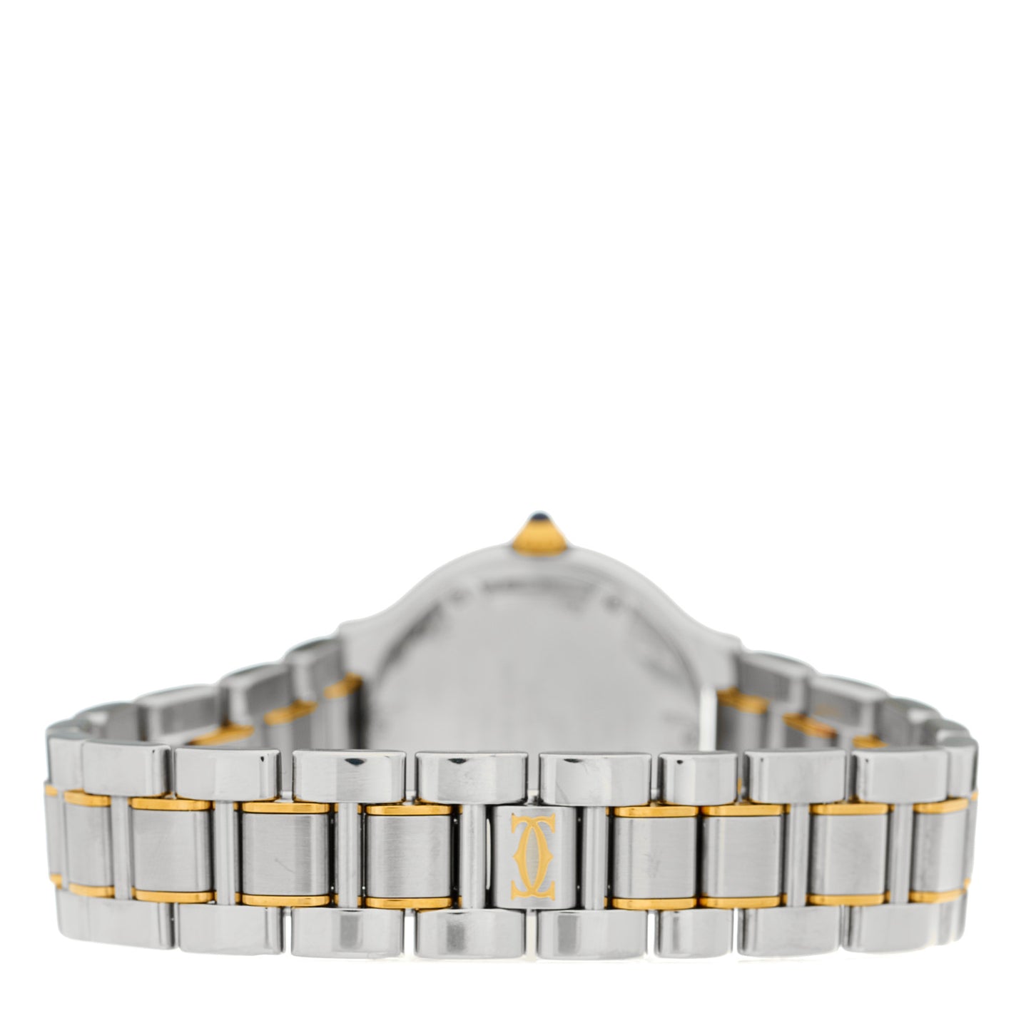 Stainless Steel 18K Yellow Gold 28mm Must de 21 Quartz Watch