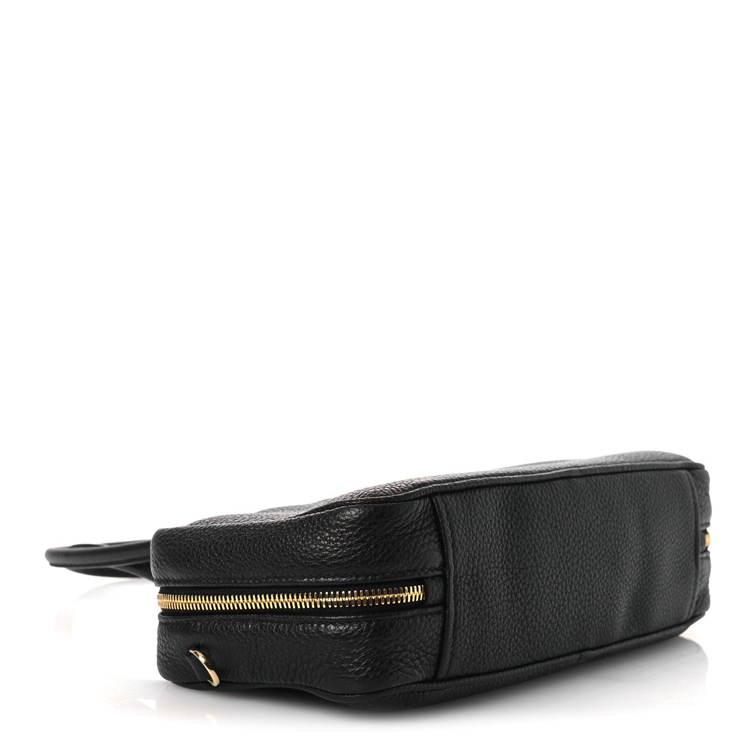 Prada Vitello Daino Medium East West Top Handle Bag Black 4 of 10