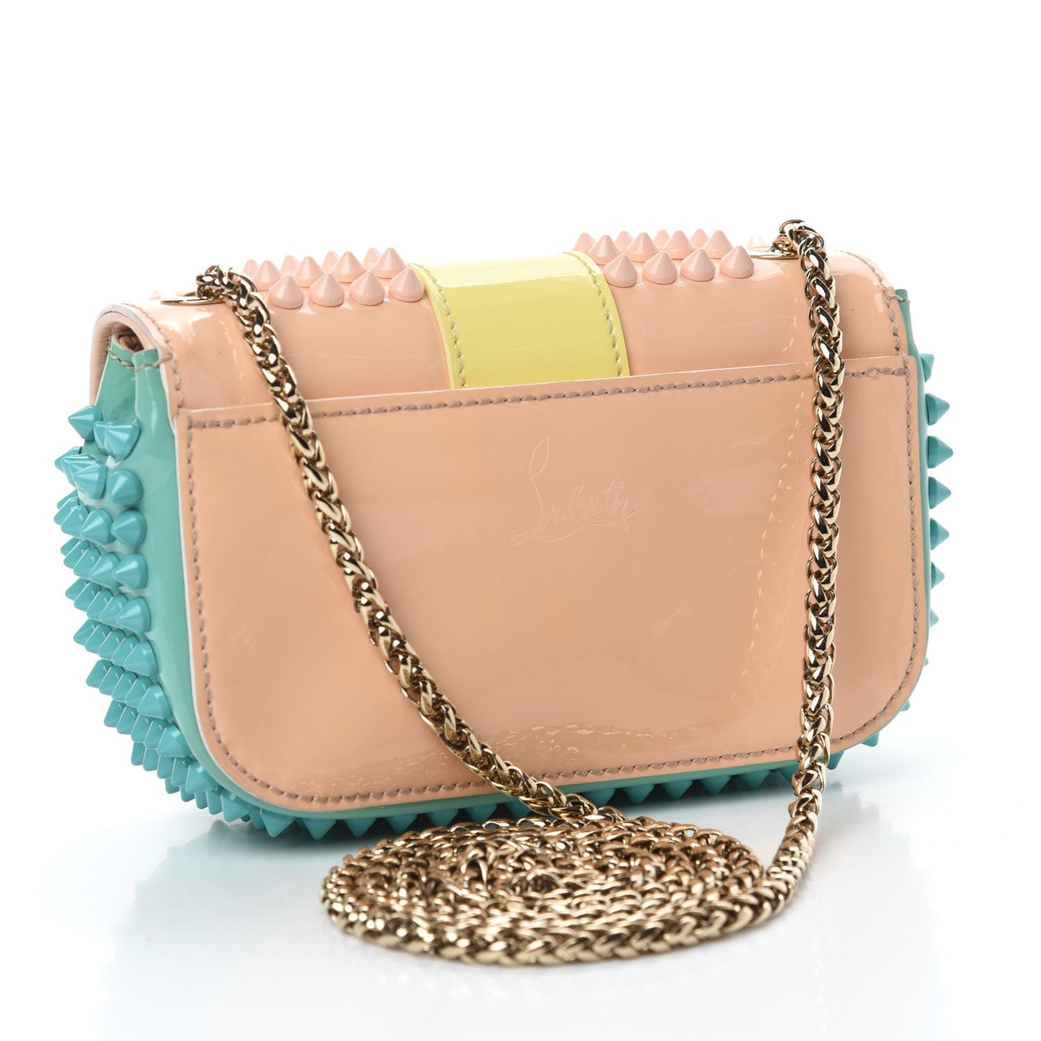 Christian Louboutin Patent Spiked Sweety Charity Crossbody Bag Multicolor 3 of 10