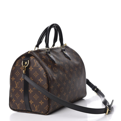 Louis Vuitton Monogram My World Tour Speedy Bandouliere 30 Black 4 of 12