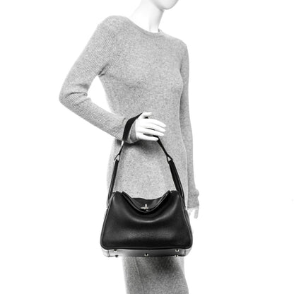 Hermes Taurillon Clemence Lindy 30 Black 2 of 7