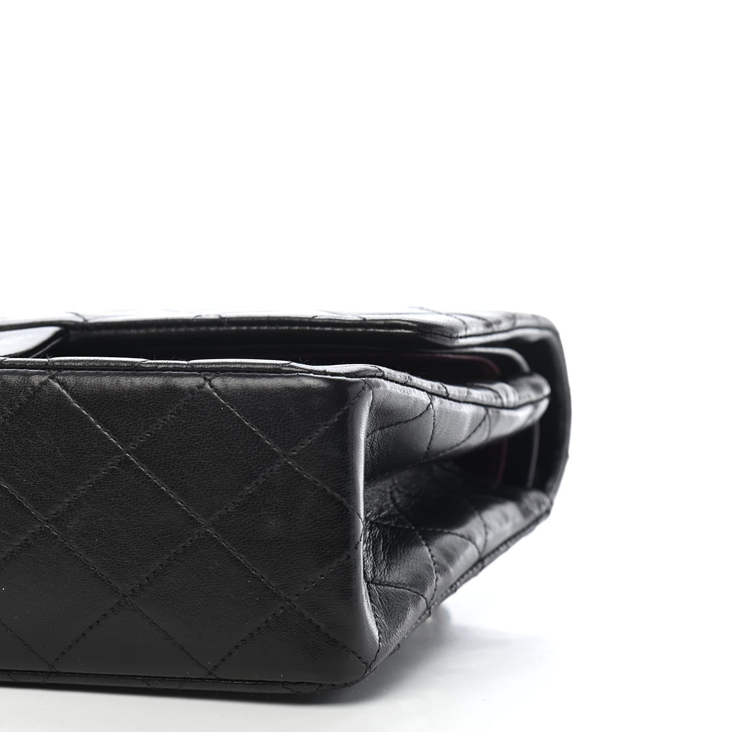 Chanel Lambskin Quilted Medium Double Flap Black 17 of 17