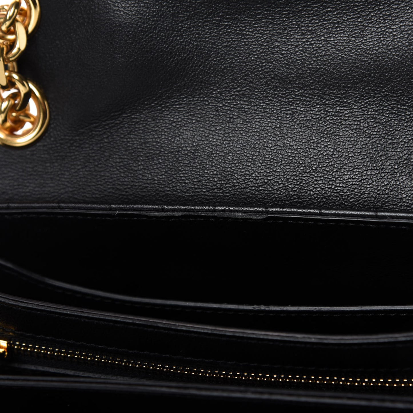 Calfskin Quilted Medium C Bag Black