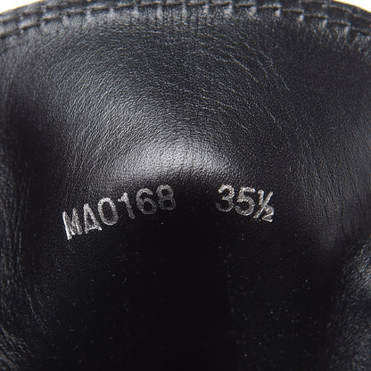 Louis Vuitton Suede Calfskin Monogram LV Black Heart Laureate Platform Desert Boots 35.5 Black 8 of 9