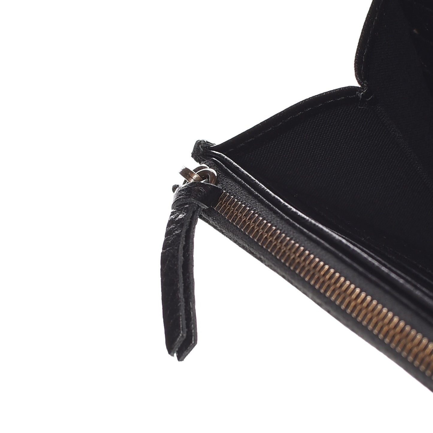 Agneau Classic Hardware Money Wallet Black
