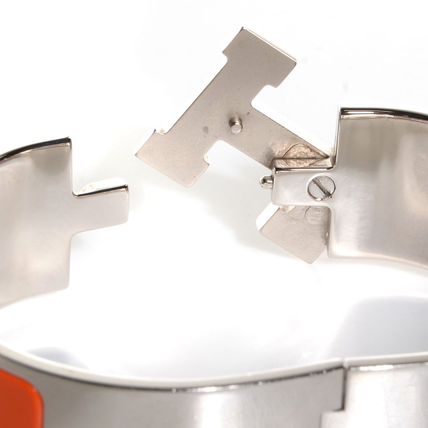 Enamel Wide Clic Clac H Bracelet PM Orange