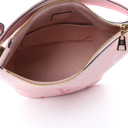 Louis Vuitton Empreinte Monogram Giant By The Pool Marshmallow Hobo PM Bouton De Rose 5 of 10