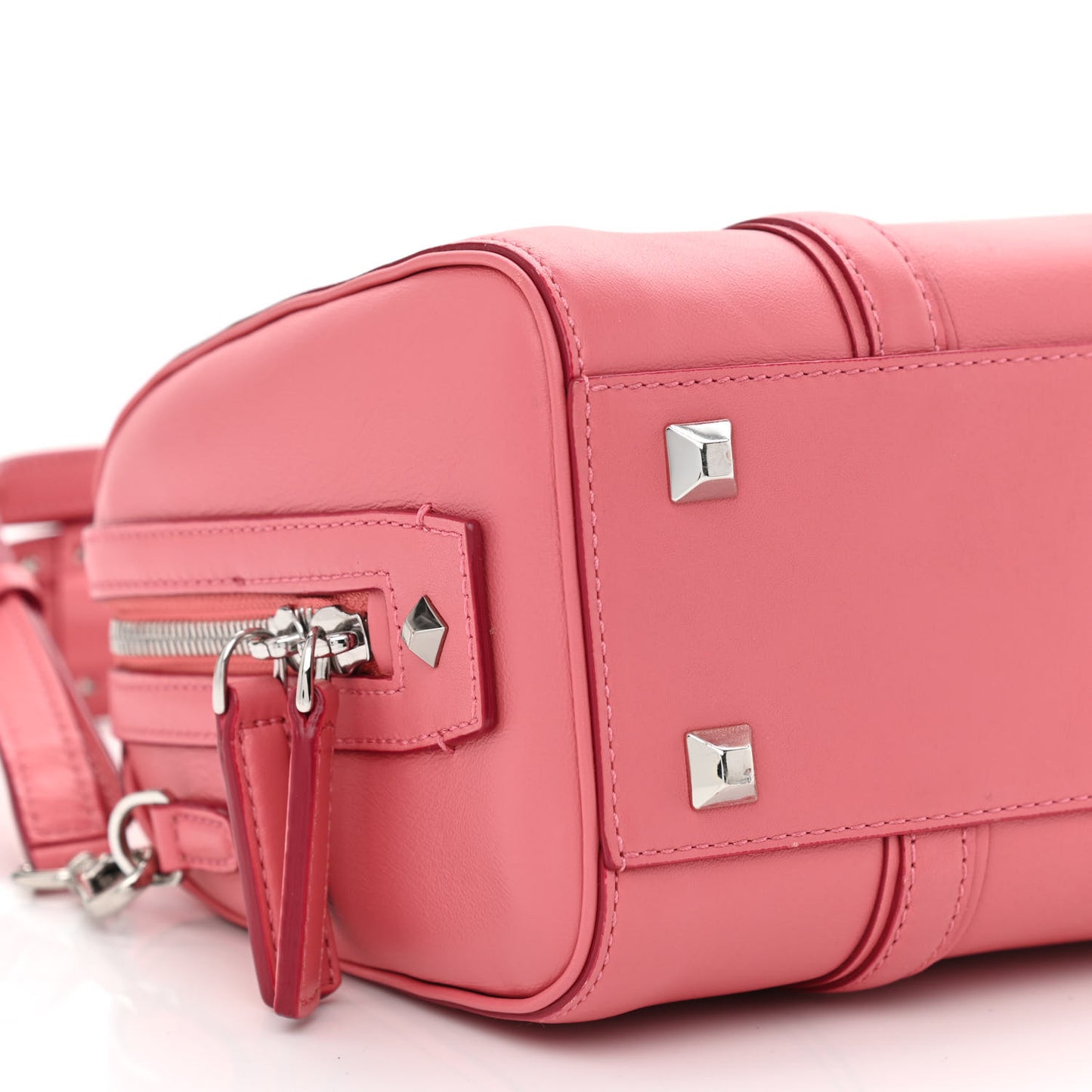 Calfskin Small Essential Boston Bag Pink