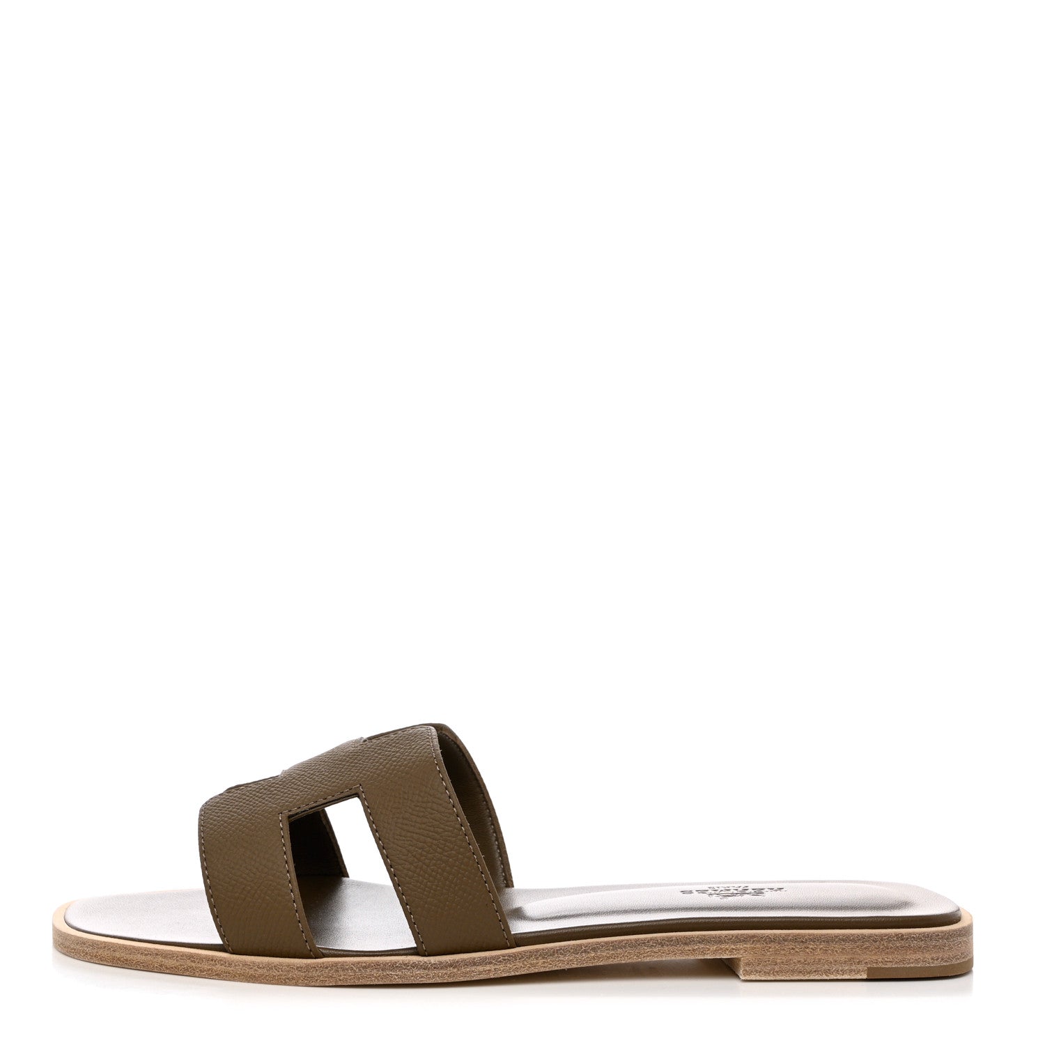 Hermes Epsom Oran Sandals 39 Etoupe 1 of 9