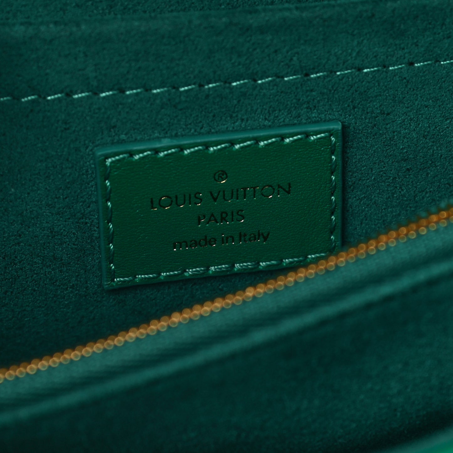 Calfskin New Wave Chain Bag MM NM Emerald