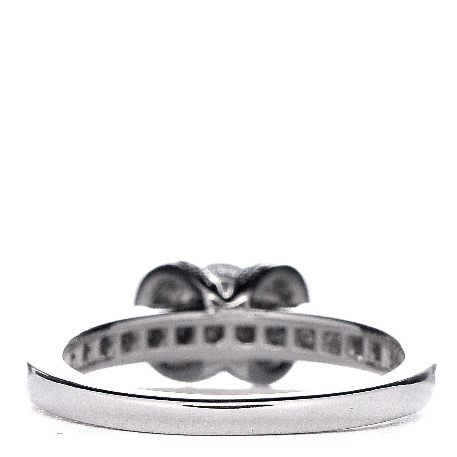 Tiffany Platinum Diamond .41ct Ribbon Engagement Ring 49 5 4 of 7