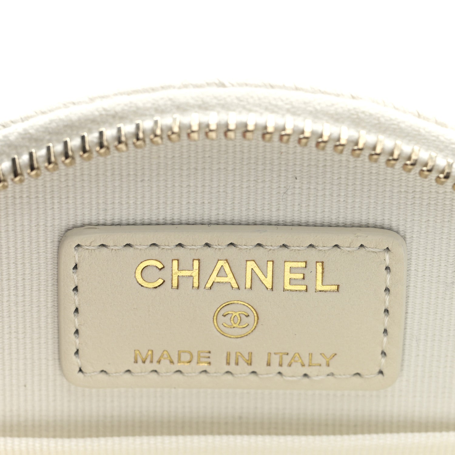 Chanel Caviar Quilted Round Handle With Care Vanity With Chain White 6 of 12