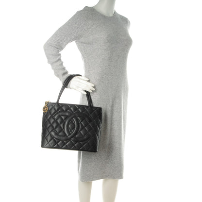 Chanel Caviar Quilted Medallion Tote Black 2 of 7
