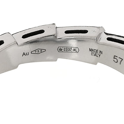 Bulgari 18K White Gold Serpenti Viper Band Ring 57 8 4 of 7