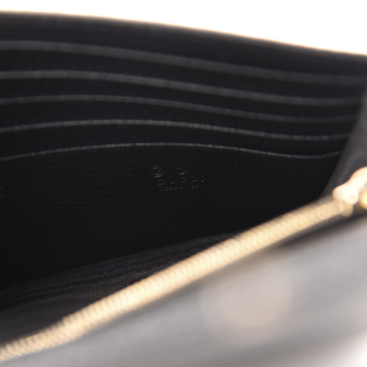 Dollar Calfskin Medium Betty Chain Wallet Black