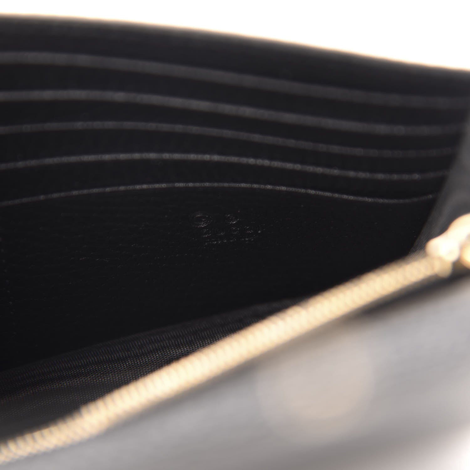 Gucci Dollar Calfskin Medium Betty Chain Wallet Black 8 of 11